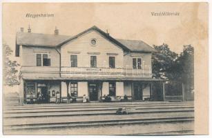 1926 Hegyeshalom, Vasútállomás. Vasúti levelezőlapárusítás 6203. (EK)