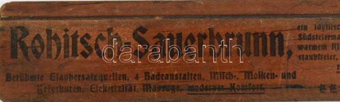 cca 1910 Rohitsch Sauerbrunn vonalzó