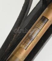 Ferde vízmérték öntöttvas, réz. 19 cm