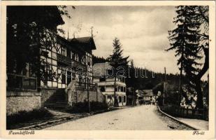 1943 Tusnádfürdő, Baile Tusnad; Fő utca / main street, spa (EK)