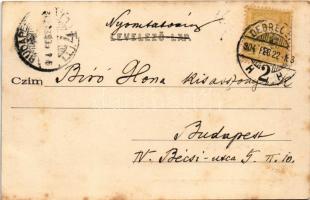 1904 Hortobágy, Hortobágyi csikós legények, magyar folklór. Pongrácz Géza kiadása. Kiss Ferenc erede...