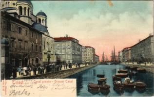 1905 Trieste, Trieszt; Canal grande / Grosser Canal / canal (fl)