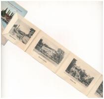 Fonyód, Hajókikötő váróteremmel. Kalász Sándor kiadása. leporellólap 10 képpel (EK)