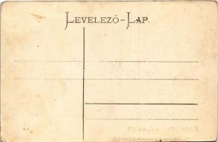 Balatongyörök, Balaton-Györök; Fő utca, templom, lovaskocsi. Vasvári József kiadása (fl)