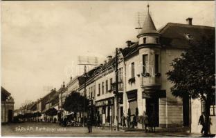 1930 Sárvár, Batthyány utca, Krausz Simon, Mészáros István üzlete, drogéria. Schnóbel Ferenc kiadása kiadása (Rb)