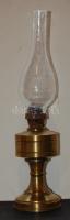 Régi réz petróleumlámpa 47cm-es magassággal, jó állapotban