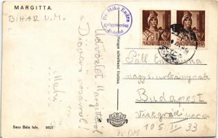 1941 Margitta, Marghita; utcaképek, templomok, országzászló, Hangya szövetkezet üzlete és saját kiad...