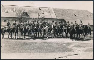 1935 Harcászati lovaglás Pomázon Equitatio fotólap