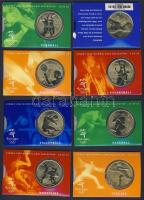 Ausztrália 2000. 5$ 28klf db "Sidney-i olimpia" komplett sor! Mindegyik eredeti díszcsomag...
