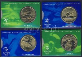 Ausztrália 2000. 5$ 28klf db "Sidney-i olimpia" komplett sor! Mindegyik eredeti díszcsomag...