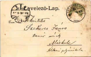 1904 Veszprém, Vármegyeház székháza, épült az 1886-1887. évben, tervezte Kiss István, építette Kéler...