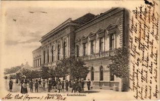 1904 Fogaras, Fagaras; Fogaras vármegye szék-háza, megyeháza / county hall