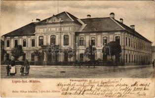 1905 Liptószentmiklós, Liptovsky Mikulás; Vármegyeház. Reisz Miksa kiadása / county hall (EB)