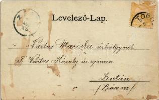 1900 Topolya, Bácstopolya, Backa Topola; Királyi járásbíróság, római katolikus templom, községháza, ...