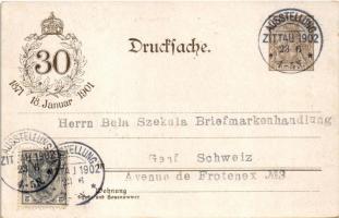 1902 Schloss zu Versaille, Ort der Kaiserproklamation 1871. Zur Erinnerung an das 30 jährige Bestehe...