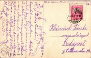 1929 Üdvözlet a Krampusztól / Krampus and lady. C.H.W. VIII/. 2503-25