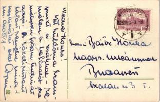 1925 Üdvözlet a Krampusztól - dombornyomott / Krampus. Embossed S.B. 7111