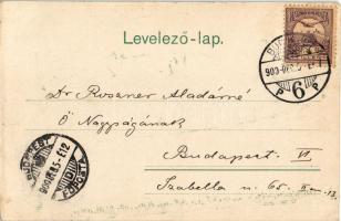 1900 Krampusz és Mikulás játékok. Neuber Ráfael S. 45. műkiadása / Krampus and Saint Nicholas dolls ...