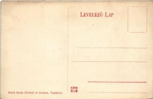 Beckó, Beczkó, Beckov; Vágvölgy, Vár, Kohn Mór, Schwarz Vilmos üzlete, Népiskola. Brück Gyula felvét...