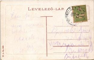 1910 Fülek, Filakovo; látkép a várrommal. W.L. Bp. 5965. / Filakovsky hrad / general view with castl...