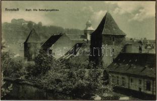 Brassó, Kronstadt, Brasov; Graft, Alte Befestigungstürme / régi bástya torony. H. Zeidner Karte No. 136. / old bastion tower