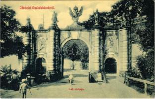 Gyulafehérvár, Karlsburg, Alba Iulia; Első (I-ső) várkapu. W.L. 3157. / castle gate