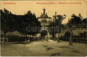 Gyulafehérvár, Karlsburg, Alba Iulia; Károly kapu a várban. W.L. 3156. / castle gate