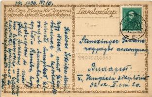 1936 Kellemes Húsvéti Ünnepeket! Az Orsz. Magy. Kir. Iparművészeti Iskola levelezőlapjai. Rigler J. ...