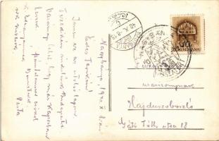 1940 Nagybánya, Baia Mare; református templom / Calvinist church. photo + "1940 Nagybánya vissz...