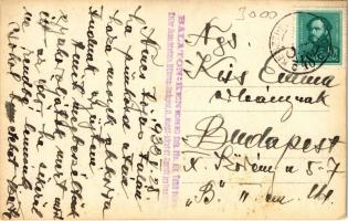 1933 Balatonkenese, Szék. főv. alk. üdülő telepe, kikötő, gőzhajó a kikötőben. Keller János felvétel...