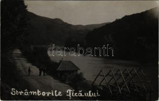 1934 Benedekfalva, Benefalau, Benesat; Stramtorile Ticaului / A Szamos Benedekfalva és Szamoscikó közötti szűk szorosa / Somes strait between Benesat and Ticau. photo (EK)