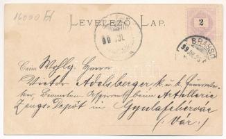 1899 (Vorläufer) Brassó, Kronstadt, Brasov; Corso auf der Kornzeile / Búzasor, Servatius & Graef...