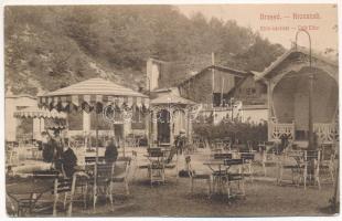 1909 Brassó, Kronstadt, Brasov; Elite kávéház kertje. Brassói Lapok kiadása / cafe garden (EK)