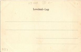 Fenyőháza, Lubochna; nyaralók. Szecessziós erdős litho keret / villas. Art Nouveau, forest litho (EK...