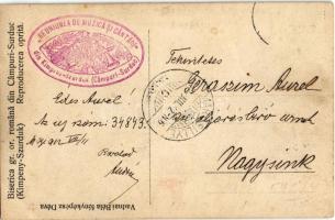 1912 Kimpényszurduk, Kimpeny-Szurduk, Campuri-Surduc; Biserica gr. or. romana / Görögkeleti román te...