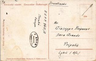 1922 Torockó, Rimetea; népviselet. Vasúti levelezőlapárusítás / folklore. TCV card (kopott sarkak / ...