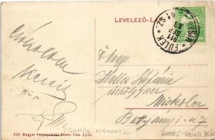 1911 Bánréve, Vasútállomás + "FÜLEK - MISKOLCZ 41. SZ." vasúti mozgóposta bélyegző (EK)