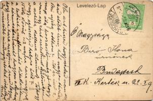 1912 Budapest XVII. Rákosliget, gyógyszertár bejárata. Opál fényirda