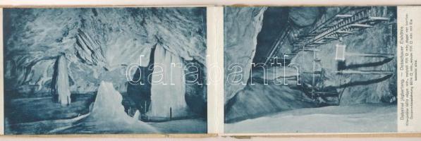 1916 Dobsina, Dobschau; Dobsinai jégbarlang. Leporellófüzet (nem képeslapos) 12 képpel / Dobschauer ...