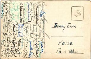 1943 Kassa, Kosice; "A Jászó Premontrei kanonokrend II. Rákóczi Ferenc gimnázium érettségizni ó...