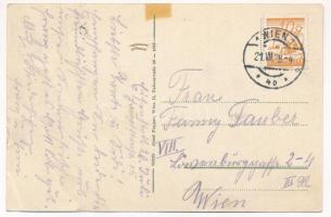 1928 Kismarton, Eisenstadt; Motiv aus der Judengasse. Josef Popper / Zsidó negyed egyik utcája / Old...