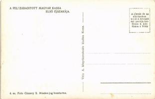 Kassa, Kosice; "A felszabadított magyar Kassa első éjszakája" székesegyház, magyar zászló....