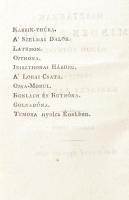 Kazinczy Ferencz munkáji. Szép literatura. hetedik kötet.
Pesten, 1814. Trattner J. M. 1 rézm. t. (...