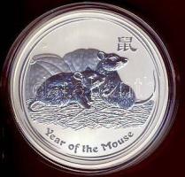 Ausztrália 2008. 1$ Ag "Patkány éve" 1oz. T:PP