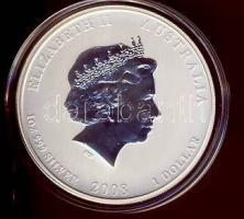 Ausztrália 2008. 1$ Ag "Patkány éve" 1oz. T:PP