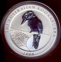 Ausztrália 2008. 1$ Ag "Kookaburra" 1oz. T:PP