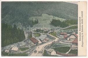 Papfalva, Popesti (Máramaros); Magyarország és Bukovina között határ, fűrésztelep, Berger Miksa utóda kiadása / border between Hungary and Bukovina, lumber yard