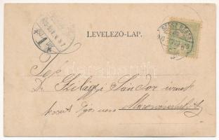 1903 Alsóidecs, Ideciu de Jos, Salzbad Nieder-Eidisch (Maros); Villa Rösler, kerékpárosok. Von G. Rö...