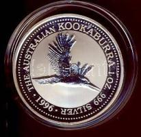 Ausztrália 1996. 1$ Ag "Kookaburra" 1oz. T:PP