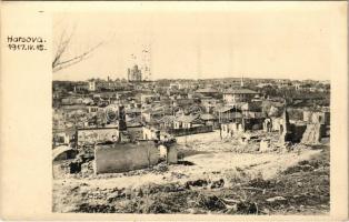 1917 Harsova (Constanta), WWI destruction, ruins. photo
